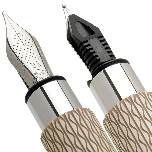 FABER-CASTELL（ファーバーカステル） 万年筆 デザインシリーズ アンビション オプアート ホワイトサンド