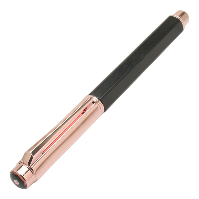 カランダッシュ 万年筆 バリアス エボニー ブラック ローズゴールド