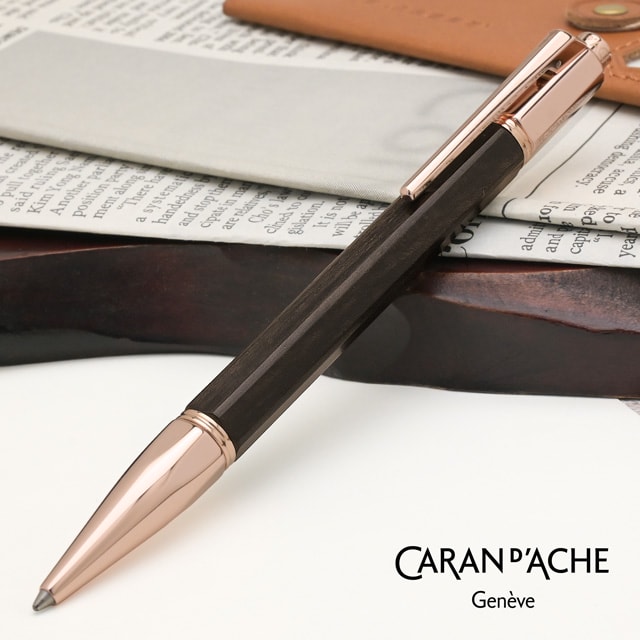 CARAN D'ACHE（カランダッシュ）ボールペン バリアス コレクション 特別素材使用 4480-142 エボニー