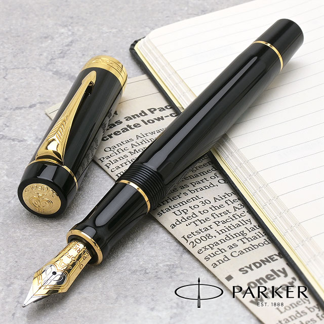 PARKER（パーカー）万年筆 デュオフォールド クラシック ブラックGT センテニアル