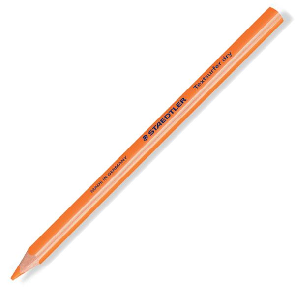 ステッドラー 蛍光色鉛筆 テキストサーファー ドライ 128 64-4 ネオンオレンジ 1ダース