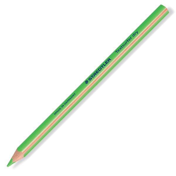 STAEDTLER（ステッドラー） 蛍光色鉛筆 テキストサーファー ドライ 128 64-5 ネオングリーン 1ダース