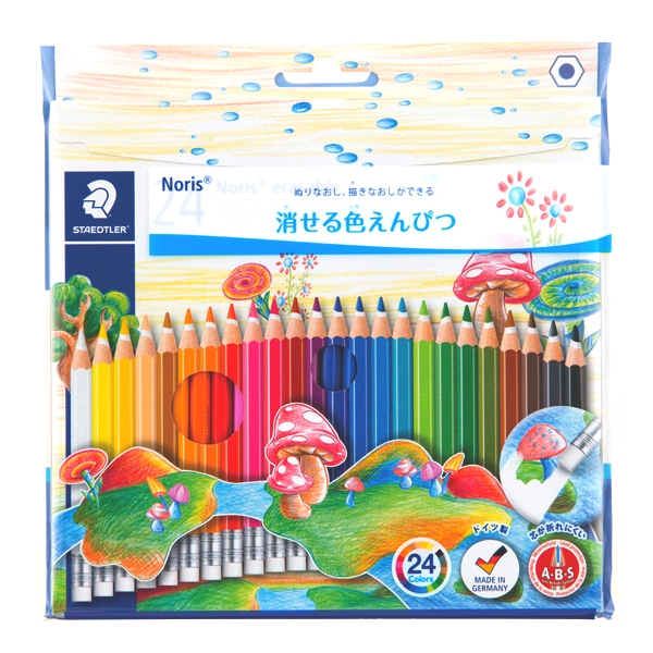 STAEDTLER ステッドラー ノリスクラブ 消せる色鉛筆 144 50NC24 24色