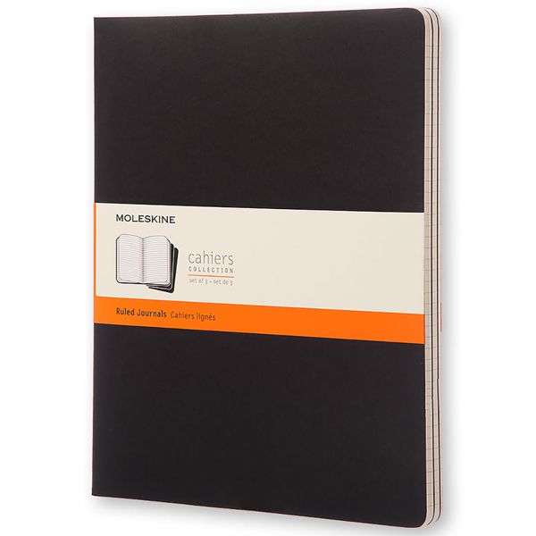 MOLESKINE（モレスキン） カイエ XXラージサイズ QP331 5180142 ルールドノート ブラック 3冊セット