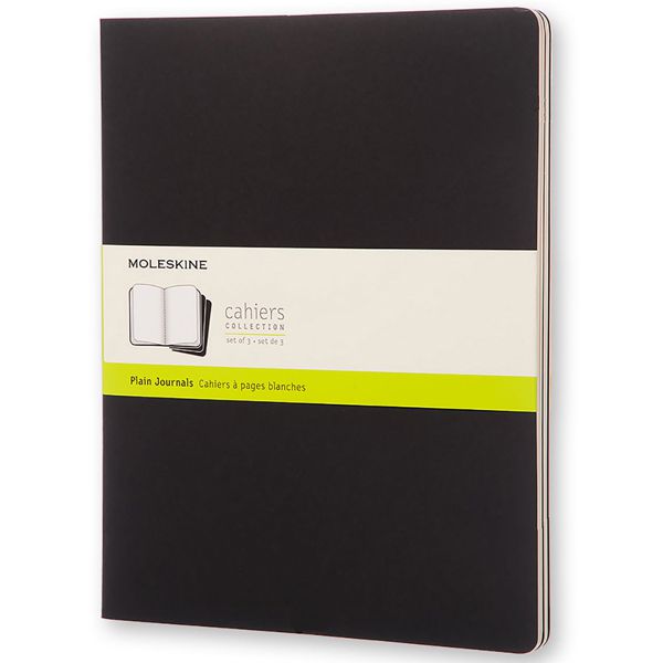 MOLESKINE（モレスキン） カイエ XXラージサイズ QP333 5180144 プレーンノート ブラック 3冊セット