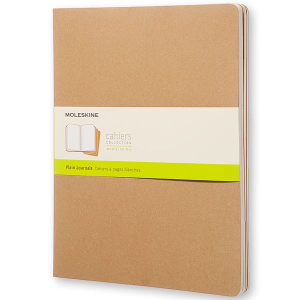 MOLESKINE（モレスキン） カイエ XXラージサイズ QP433 5180156 プレーンノート クラフト 3冊セット