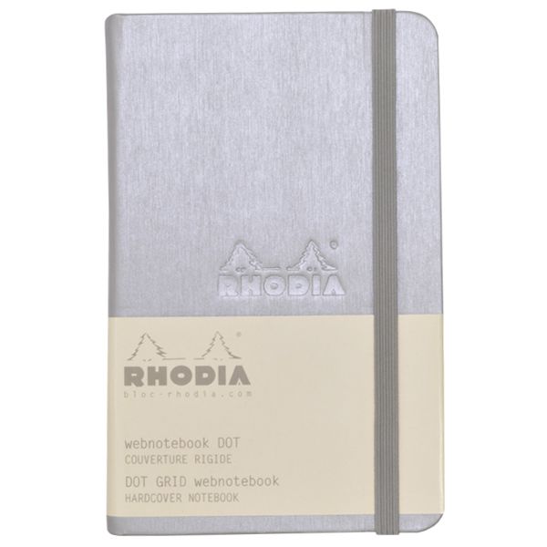 RHODIA（ロディア） A6サイズ ウェブノートブック cf118567 グレー 5mmドット方眼