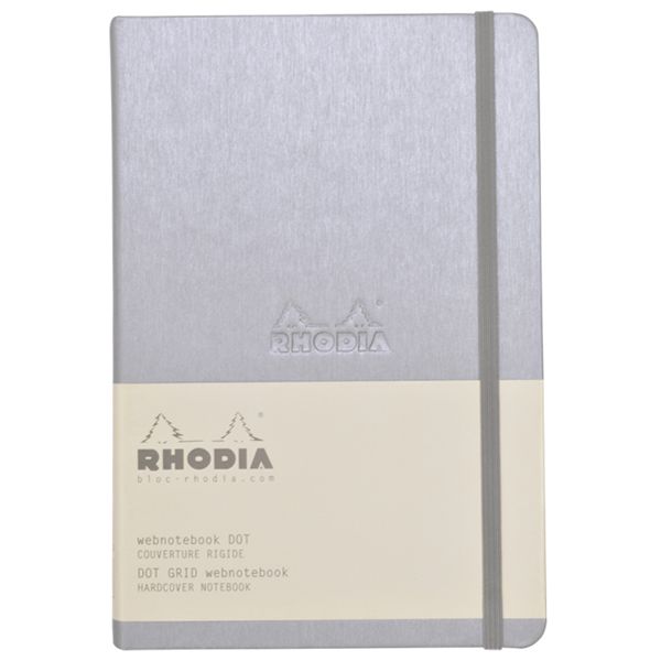 RHODIA（ロディア） A5サイズ ウェブノートブック cf118767 グレー 5mmドット方眼