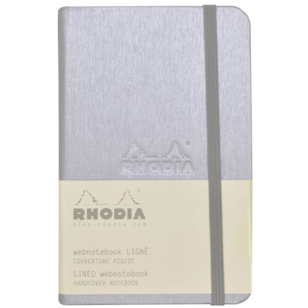 RHODIA（ロディア） A6サイズ ウェブノートブック cf118067 グレー 横罫