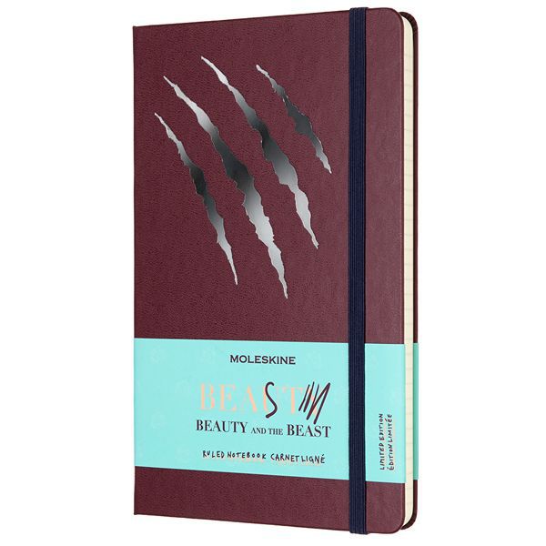 MOLESKINE（モレスキン） ノートブック 限定版 美女と野獣 LEBB01QP060BS 5180756 ラージサイズ スクラッチ（横罫）