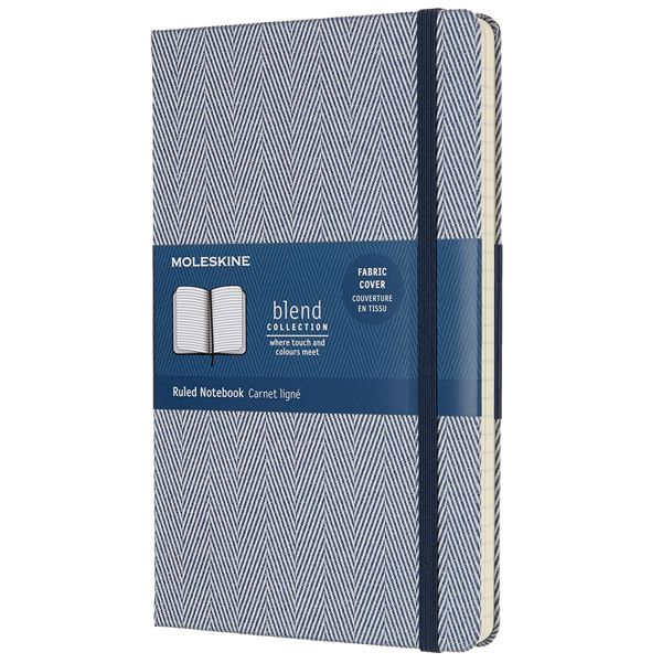 【ポイント15倍】モレスキン ノートブック 限定版 ブレンドコレクション LCBD02QP060B 5181332 ラージサイズ ブルー 横罫