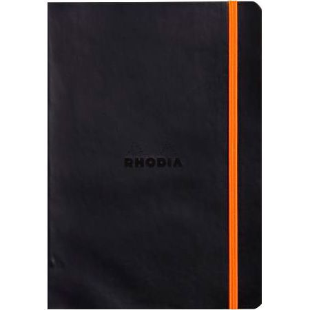 RHODIA（ロディア） A6サイズ ロディアラマ ソフトカバー ノートブック cf117302 ブラック 横罫