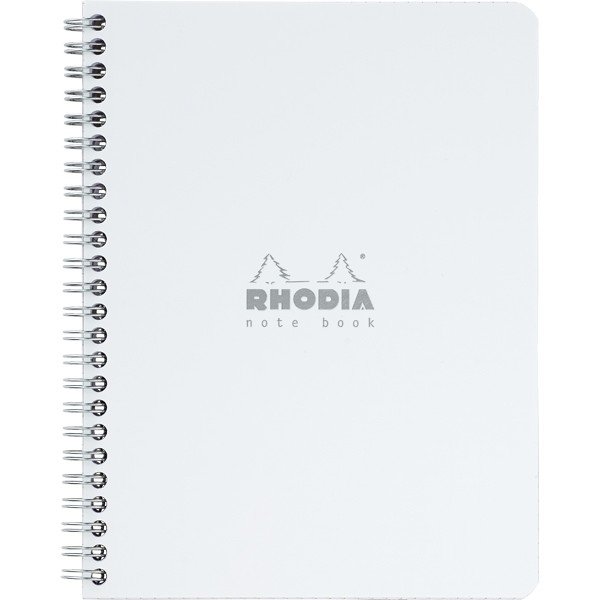 RHODIA（ロディア） 単品 クラシック ダブルリングノート（A5） ホワイト 5mm方眼 CF193421