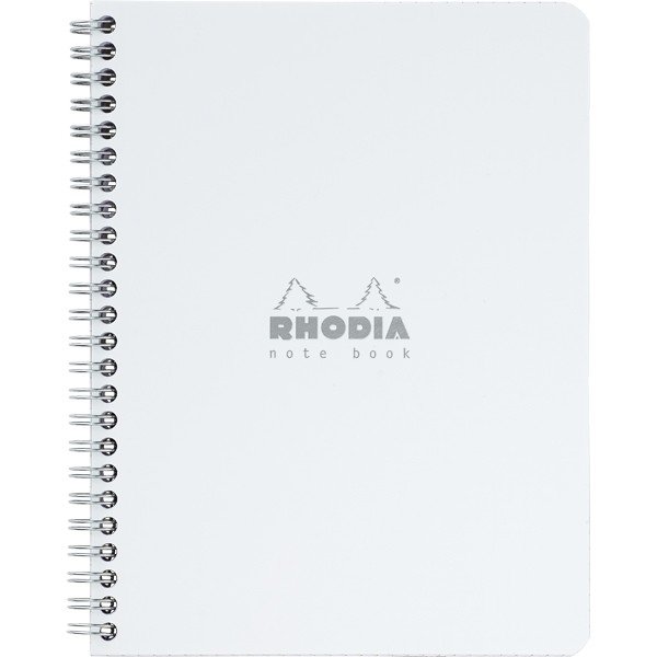 Rhodia ロディア メモ帳 ノート クラシック ダブルリングノート A5 ホワイト 5mm方眼 単品 世界の筆記具ペンハウス