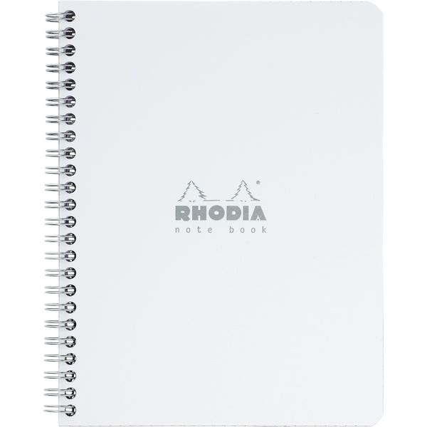 RHODIA（ロディア） 単品 クラシック ダブルリングノート（A5） ホワイト 横罫 CF193461