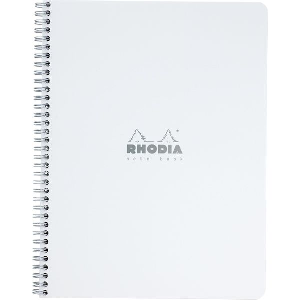 RHODIA（ロディア） 単品 クラシック ダブルリングノート（A4） ホワイト 5mm方眼 CF193001