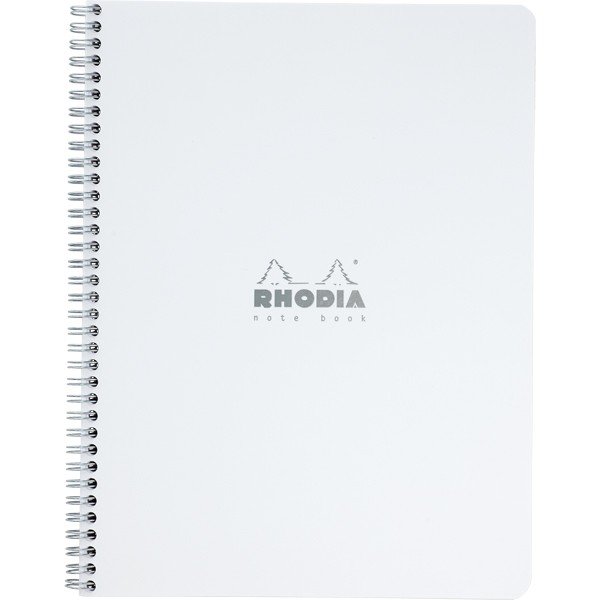 ロディア 5冊パック クラシック ダブルリングノート（A4） ホワイト 5mm方眼