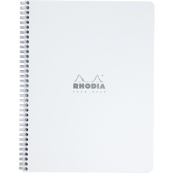 Rhodia ロディア メモ帳 ノート クラシック ダブルリングノート ホワイト 5mm方眼 5冊パック 世界の筆記具ペンハウス
