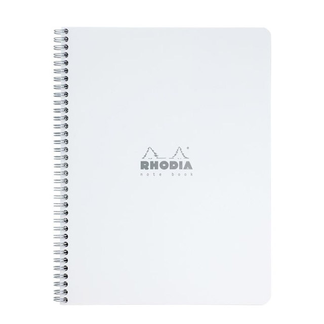 RHODIA（ロディア） 単品 クラシック ダブルリングノート（A4） ホワイト 横罫 CF193101【ディスカウントコーナー】