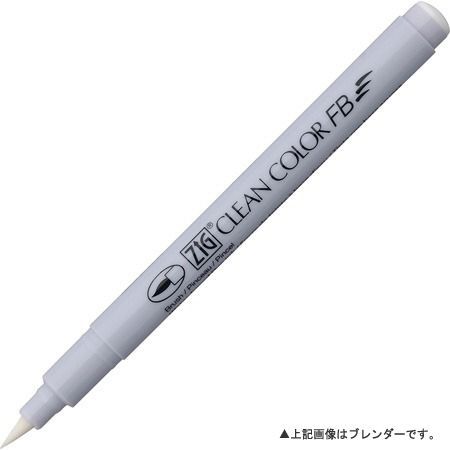 呉竹 毛筆ペン ZIG クリーンカラー FB FB-6000T/12VA ソフトカラー12色セット