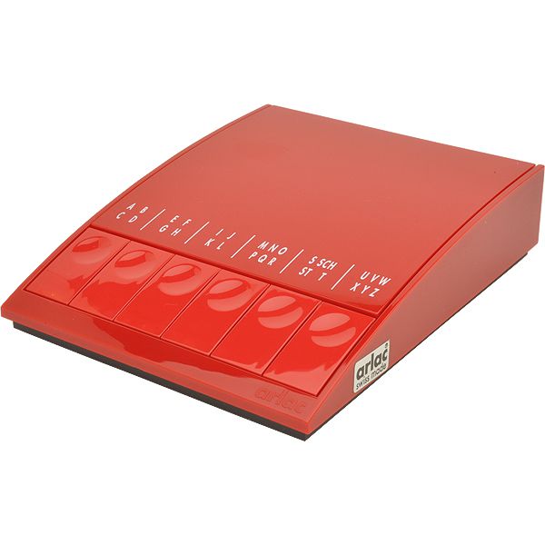 arlac（アーラック） サークルシリーズ レジスター テレホンインデックス 01142300 カーマインレッド