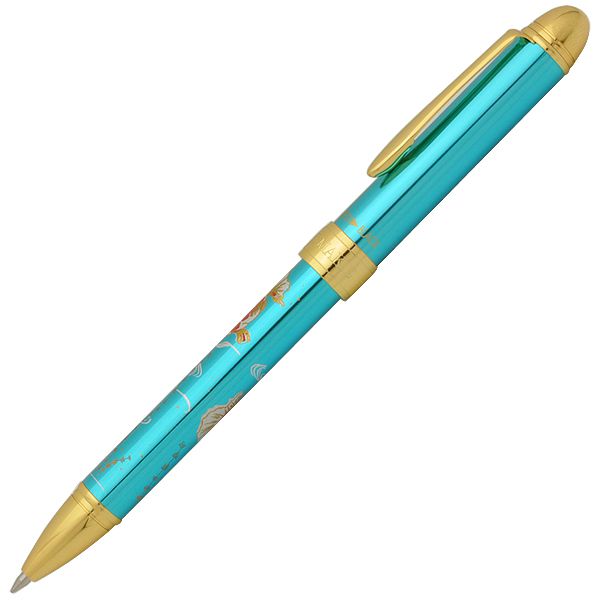 セーラー万年筆 複合筆記具 優美蒔絵3 16-0353-244 金魚 メタルブルー