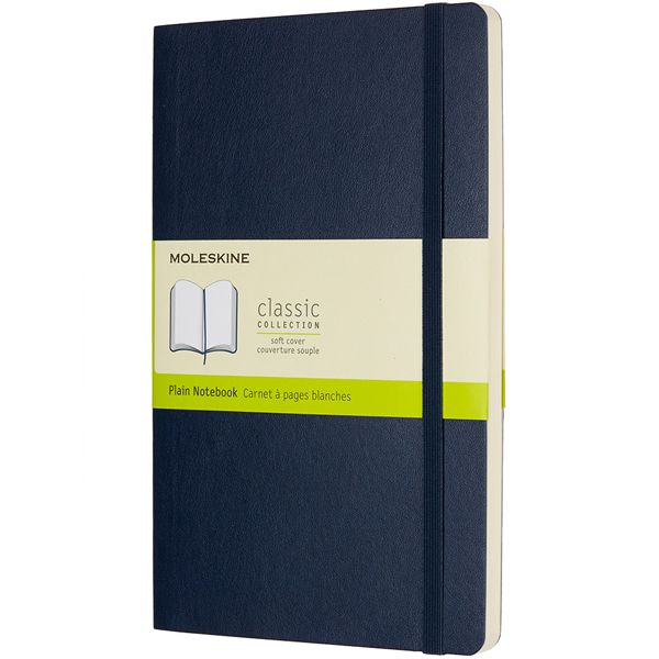 MOLESKINE（モレスキン） ラージサイズ ソフトカバー カラーノートブック プレーン＜無地＞ QP618B20 5180176 サファイアブルー