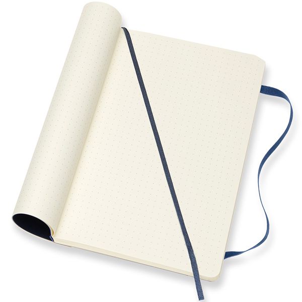 MOLESKINE モレスキン ラージサイズ 手帳 ソフトカバー カラーノートブック ドット＜ドット方眼＞ QP619B20 854764  サファイアブルー | 世界の筆記具ペンハウス