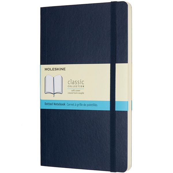 MOLESKINE（モレスキン） ラージサイズ ソフトカバー カラーノートブック ドット＜ドット方眼＞ QP619B20 5180179 サファイアブルー