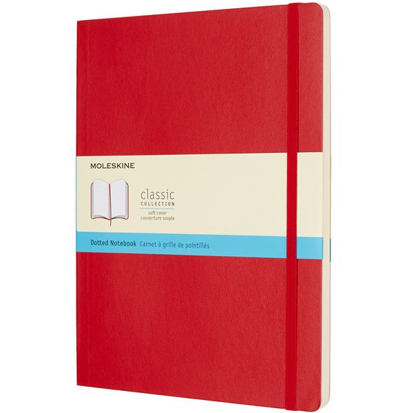 MOLESKINE（モレスキン） Xラージサイズ ソフトカバー カラーノートブック ドット＜ドット方眼＞ QP624F2 5180191 スカーレットレッド