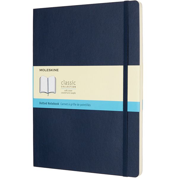 MOLESKINE（モレスキン） Xラージサイズ ソフトカバー カラーノートブック ドット＜ドット方眼＞ QP624B20 5180190 サファイアブルー