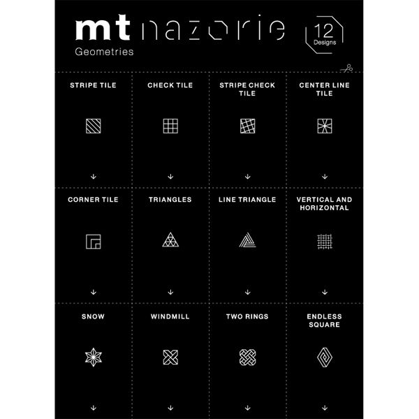 mt（マスキングテープ） MTNZP03 ナゾリエ専用フィルム Geometries 1枚入【お絵かき用プロジェクター別売】