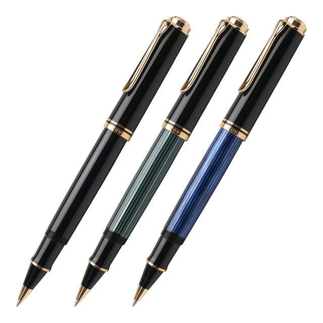 スーベレーン　R800　ローラーボール　青縞 新品)Pelikan ペリカン ローラーボール スーベレーン R800