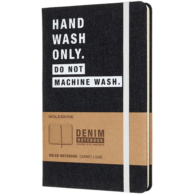 MOLESKINE（モレスキン） ノートブック 限定版 デニム LCDNQP060H 5180295 ラージサイズ HAND WASH 横罫