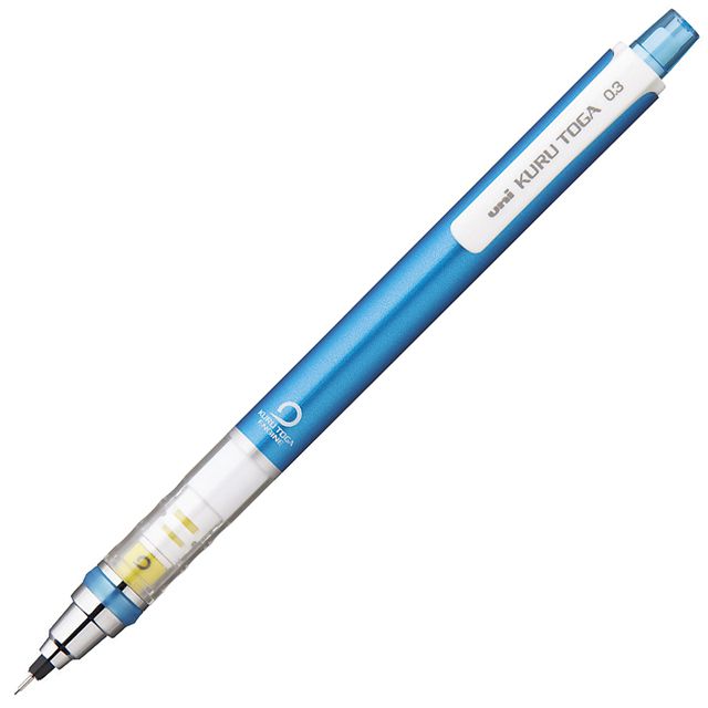 三菱鉛筆 ペンシル 0.3mm KURU TOGA クルトガ スタンダードモデル M3-450 1P ブルー