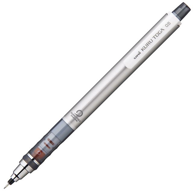 三菱鉛筆 ペンシル 0.5mm KURU TOGA クルトガ スタンダードモデル M5-450 1P シルバー