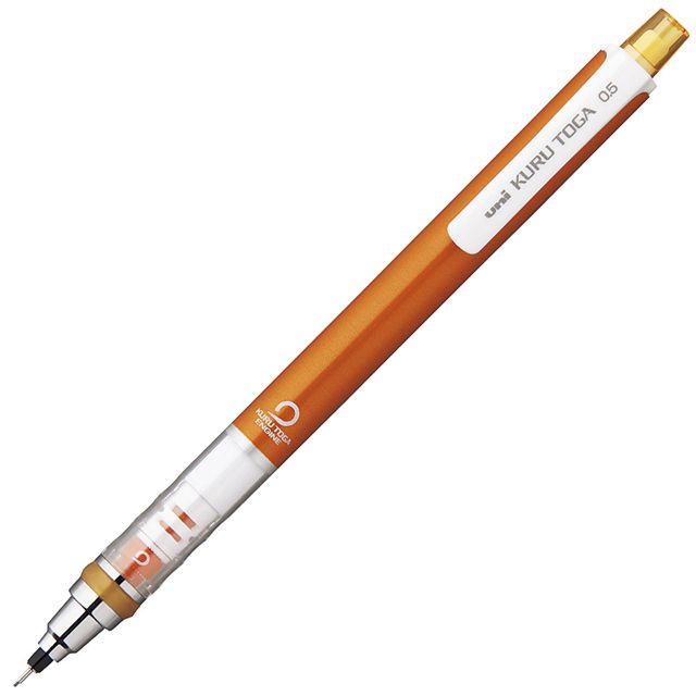 三菱鉛筆 ペンシル 0.5mm KURU TOGA クルトガ スタンダードモデル M5-450 1P オレンジ