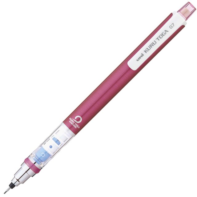 三菱鉛筆 ペンシル 0.7mm KURU TOGA クルトガ スタンダードモデル M7-450 1P ピンク