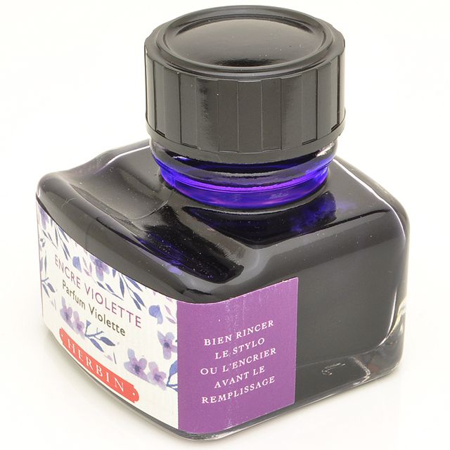 J Herbin エルバン ボトルインク 香りつきインク Hb ヴァイオレットパープル 香りつきインク 世界の筆記具ペンハウス
