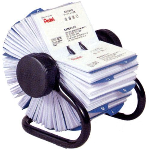 ROLODEX（ローロデックス） 回転式名刺ホルダー IRBC400X 400枚用 ブラックフレーム