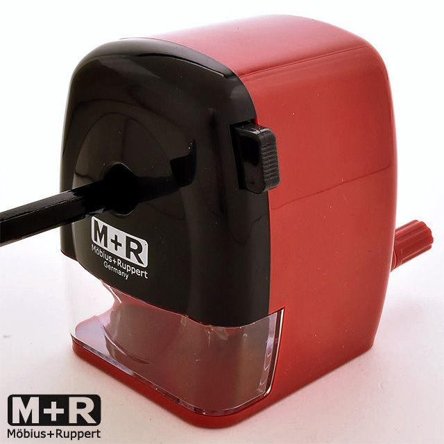 M+R（メビウス+ルパート） 鉛筆削り 手動式シャープナー MR-0981 レッド