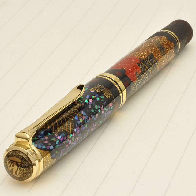 Pelikan（ペリカン）万年筆 限定品 加賀研出高蒔絵 2017年度版 とんぼ