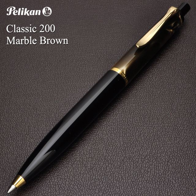 Pelikan（ペリカン）ボールペン クラシック K200 マーブルブラウン