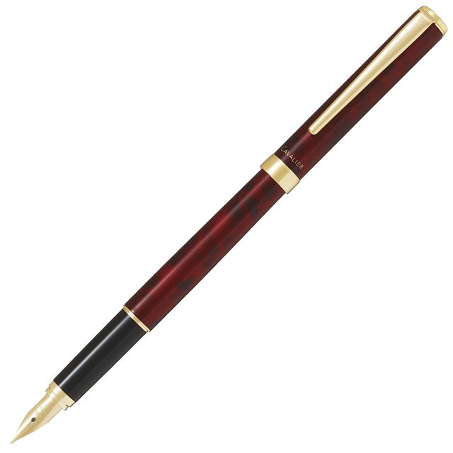 PILOT パイロット 万年筆 カヴァリエ FCAN-5SR-BR ブラック＆レッド