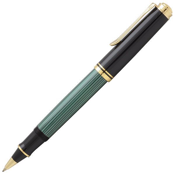 Pelikan（ペリカン）ローラーボール スーベレーン R600 グリーンストライプ 【ローラーボール替芯サービス特典付き！】