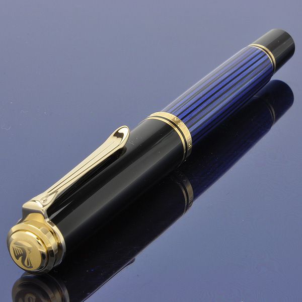 Pelikan（ペリカン）ローラーボール スーベレーン R600 ブルーストライプ 【ローラーボール替芯サービス特典付き！】