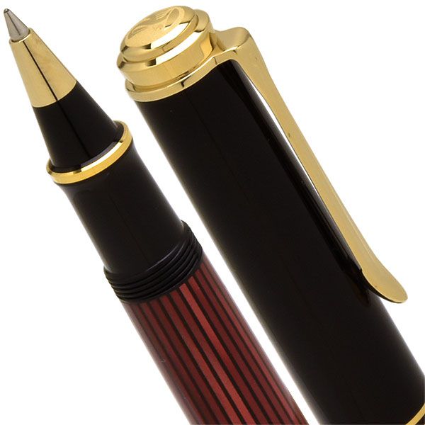 Pelikan（ペリカン）ローラーボール スーベレーン R600 レッドストライプ 【ローラーボール替芯サービス特典付き！】