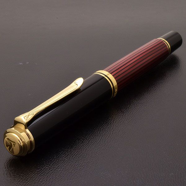 Pelikan（ペリカン）ローラーボール スーベレーン R600 レッドストライプ 【ローラーボール替芯サービス特典付き！】