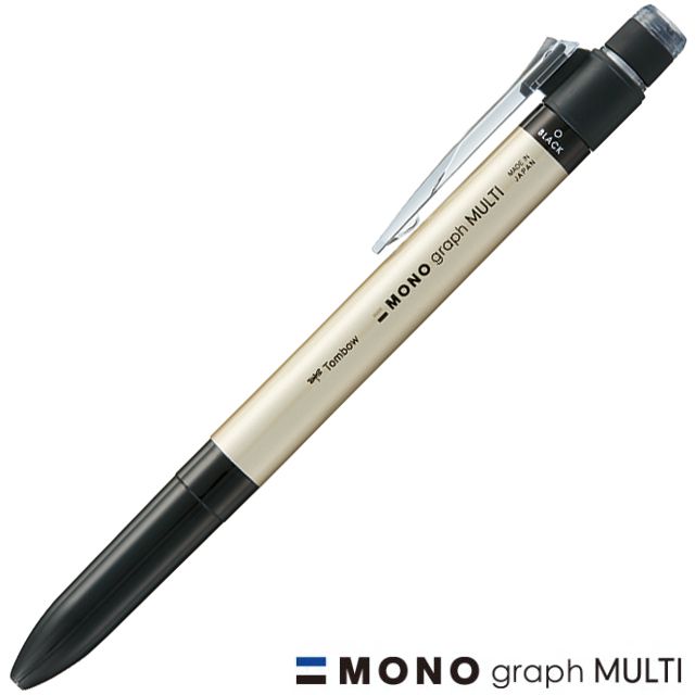トンボ鉛筆 複合筆記具 MONO graph MULTI（モノグラフマルチ） SB-TMGE06 ゴールド