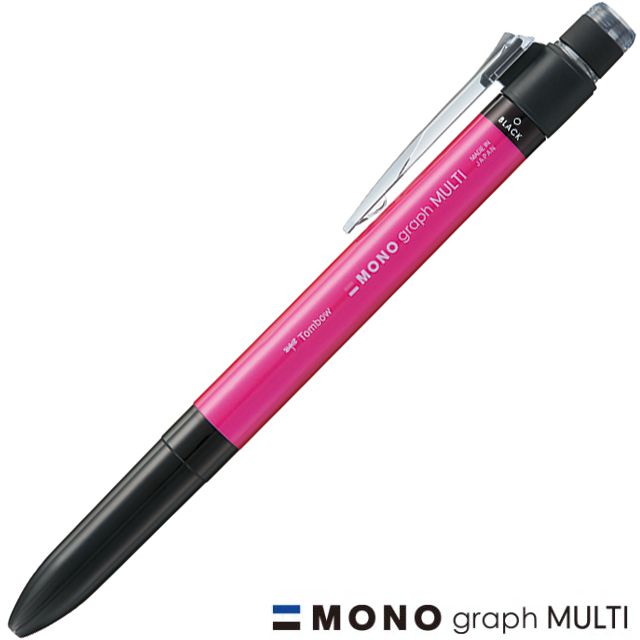 TOMBOW（トンボ鉛筆） 複合筆記具 MONO graph MULTI（モノグラフマルチ） SB-TMGE81 ピンク